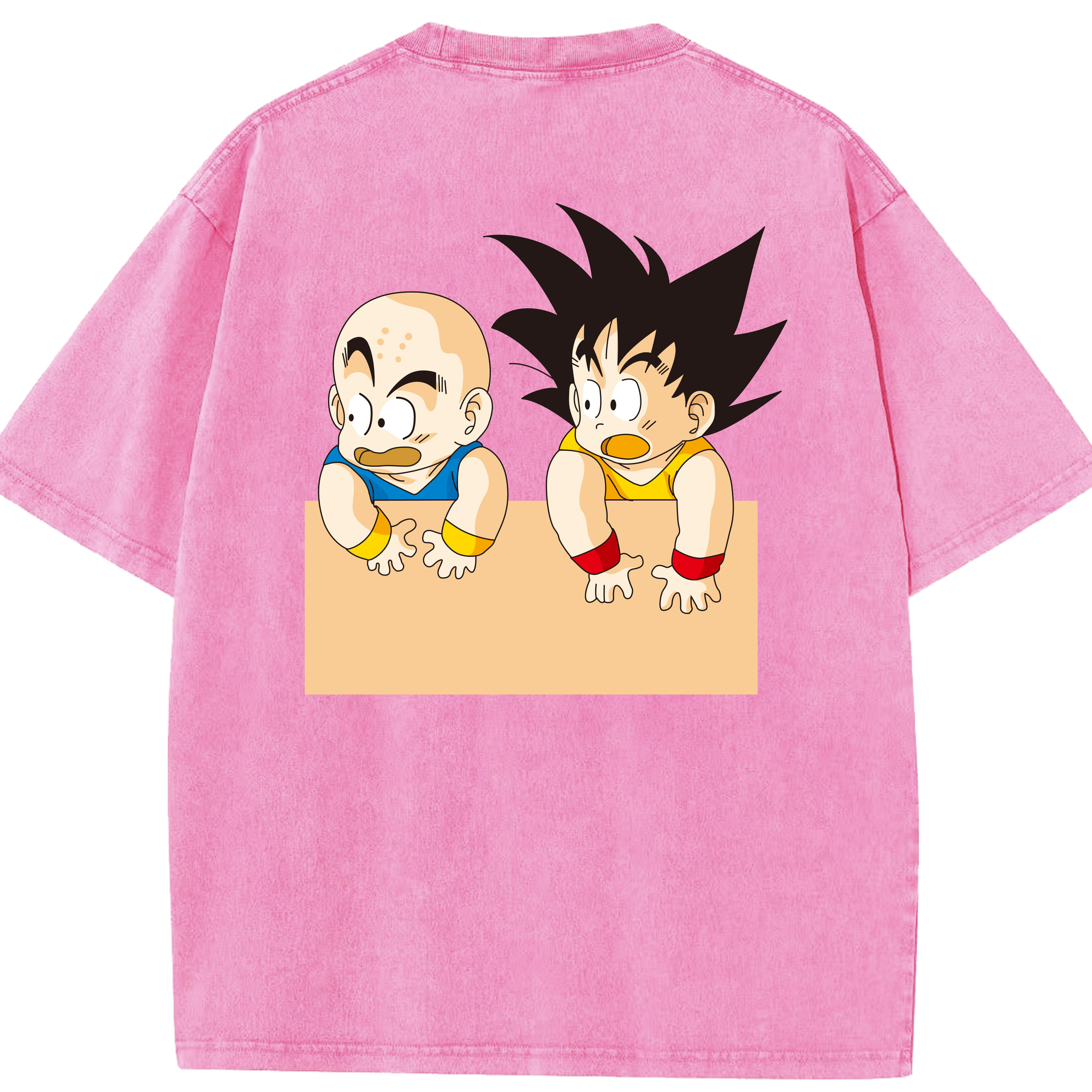 （画像用） ドラゴンボール 孫悟空（そん ごくう）Son Goku カカロット DRAGON BALL Kakarotto 綿100% ヴィンテージ風 半袖Tシャツ（背面プリント）